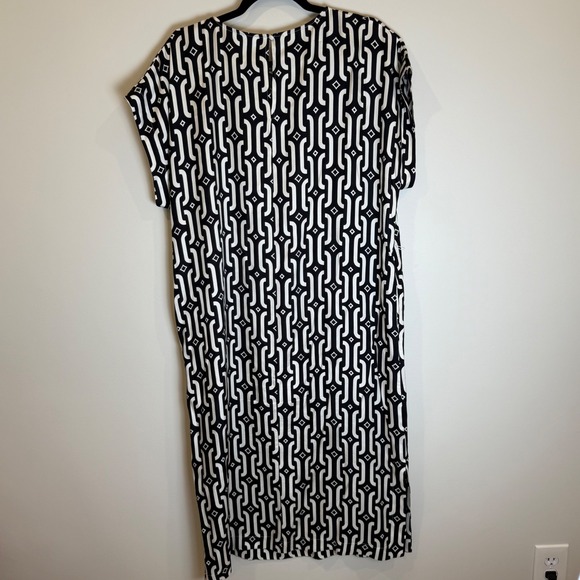 Boden Dresses & Skirts - Boden Black & White Geometric Print Maxi Dress US 10R UK 14R Career Casual